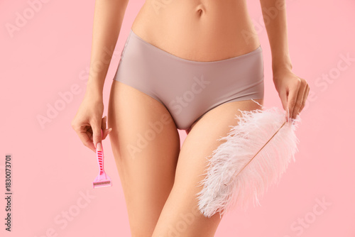 Beautiful young woman with ...