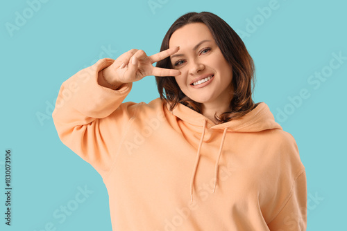 Beautiful mature happy woma...