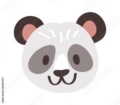 Panda avatar cute smiling face