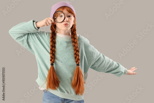 Teenage redhead girl lookin...