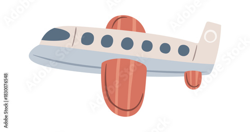 Passenger airliner commercial aerial transport