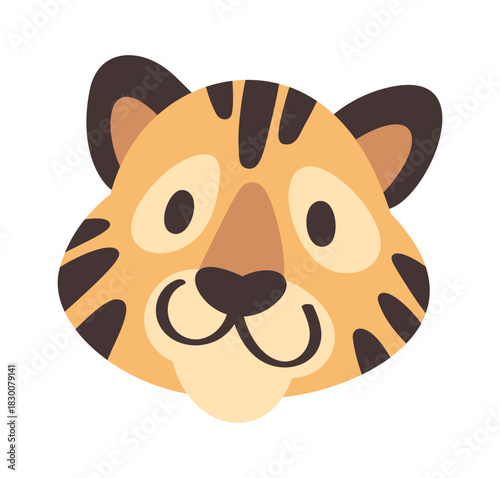 Wild tiger avatar friendly animal