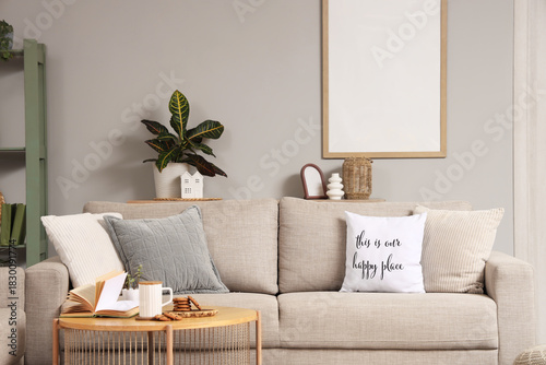 Interior of living room wit...