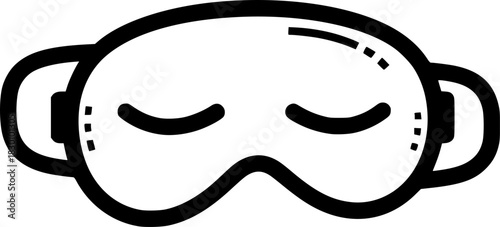 Sleeping Mask For Comfortable Night Rest Icon For Web And Graphic Design
