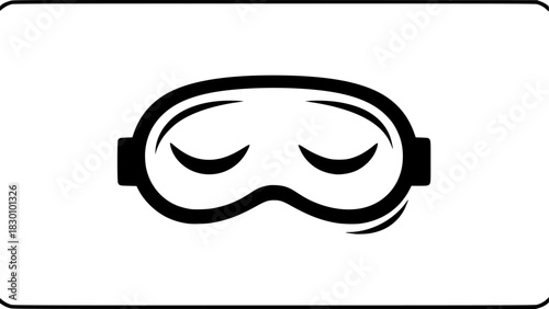 Sleeping Mask For Comfortable Night Rest Icon For Web And Graphic Design
