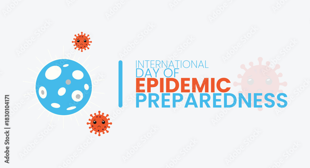 Fototapeta premium International Day of Epidemic Preparedness Awareness Poster