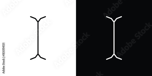 Cursor text icon. Editable Vector symbols. Set of line icons on white background.