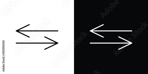 Data transfer icon. Editable Vector symbols. Set of line icons on white background.