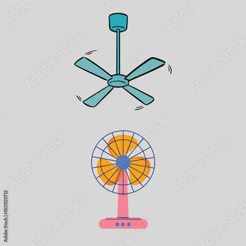 electric fan types including ceiling fans 