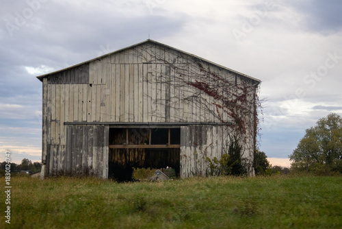 old barn with tobacco drying