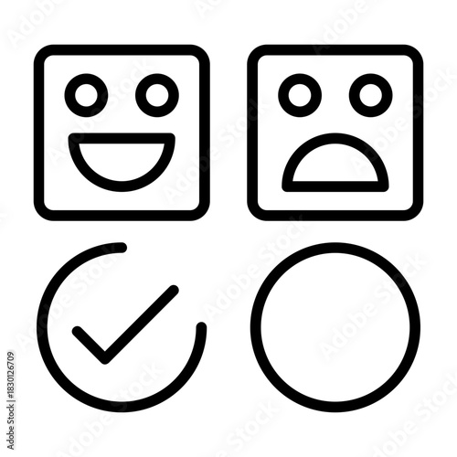 Satisfied Vector Icon