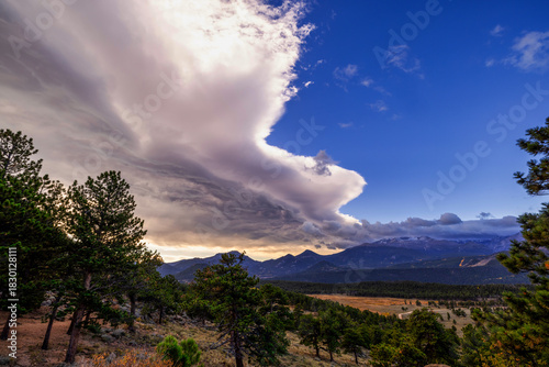 Rocky Mountain Colorado National Park Landscape cloudscape