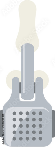A simple vector illustration of a metal meat tenderizer tool.