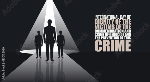 International Day of Genocide Victims Remembrance Poster design