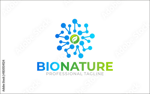 Illustration graphic vector of biotech, bio technology logo design template