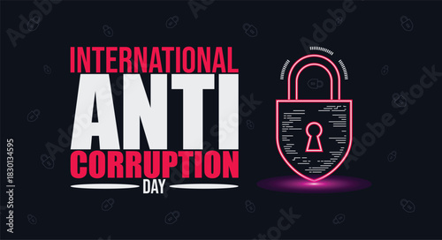 International Anti Corruption Day Awareness Poster design