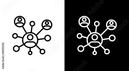 Networking With Icon Set Design