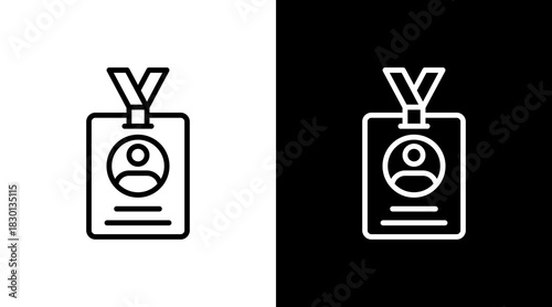 Event Badge With Icon Set Design