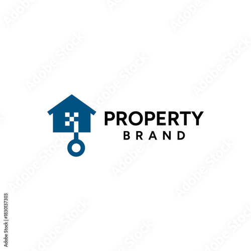 Property house and key logo