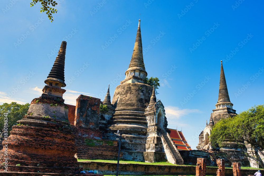 Fototapeta premium ワット プラ シー サンペット วัดพระศรีสรรเพชญ์ Wat Phra Sri Sanphet, Ayutthaya