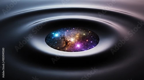 Abstract rendering of a swirling vortex with a celestial core