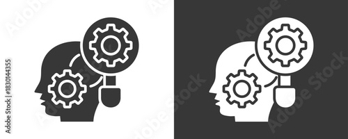 Lean Icon Set Vector Collection Isolated In Black And White