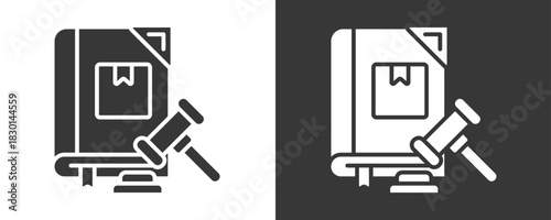Legal Icon Set Vector Collection Isolated In Black And White