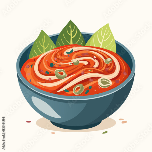 vector illustration of asia foods