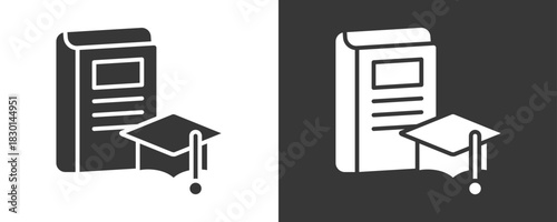 Thesis Icon Set Vector Collection Isolated In Black And White