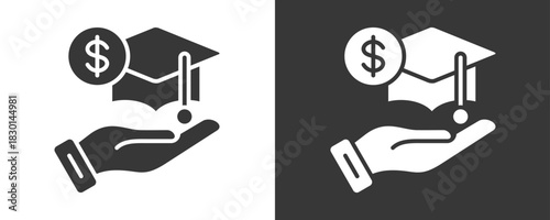 Grant Icon Set Vector Collection Isolated In Black And White