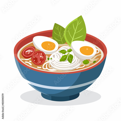 vector illustration of asia foods
