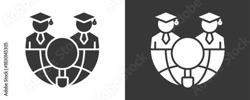 Research Icon Set Vector Collection Isolated In Black And White