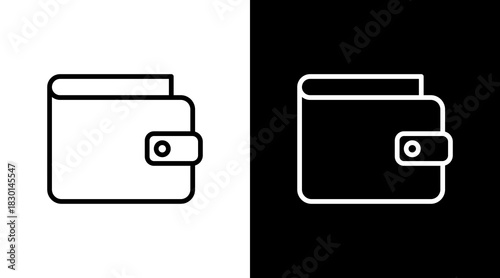 Wallet With Icon Set Design