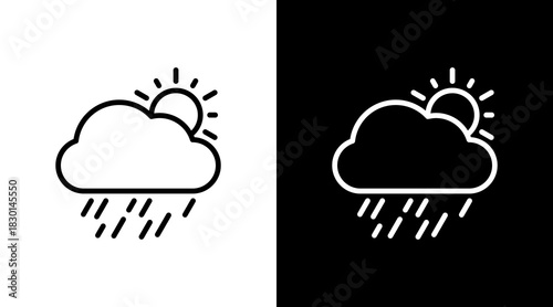 Weather With Icon Set Design