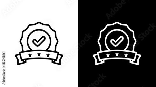 Badge With Icon Set Design