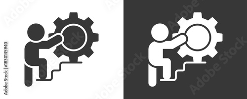Challenge Icon Set Vector Collection Isolated In Black And White