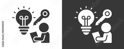 Problem Solving Icon Set Vector Collection Isolated In Black And White