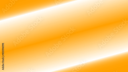 A bright and vibrant abstract background featuring a smooth diagonal gradient transition between intense orange and pure white