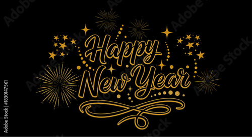 Elegant golden text.