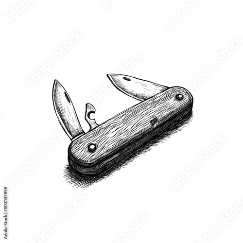 Engraving of Swiss Army Knife