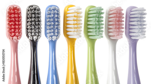 Toothbrushes isolated on transparent background