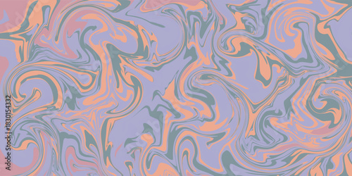 Soft pastel abstract background with a liquid marble effect in lavender, peach, and sage green.