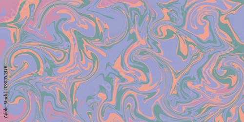 An abstract background of swirling pastel colors creating a liquid marble effect.