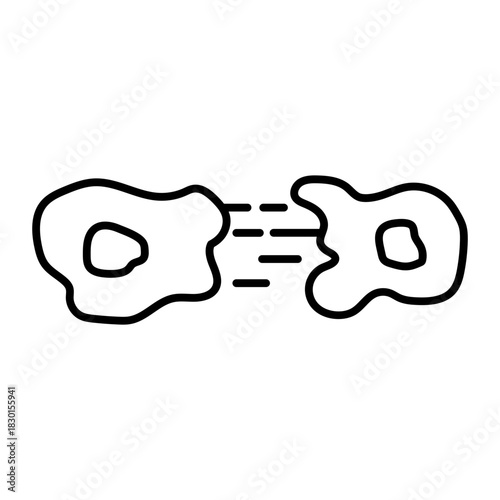 Cells divide themselves icon