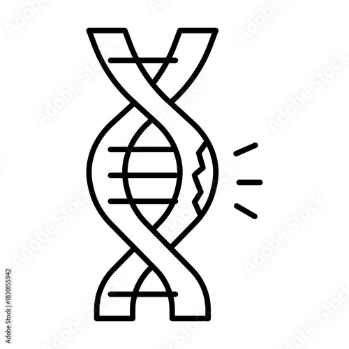 Broken the DNA icon