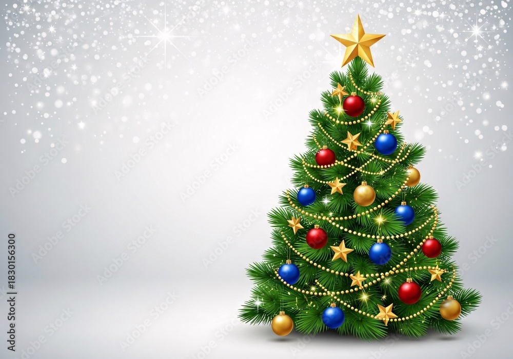 Fototapeta premium Sparkling Christmas Tree Magic