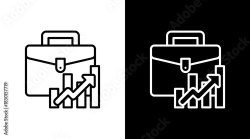 Portfolio With Icon Set Design