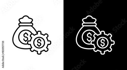 Money Management With Icon Set Design