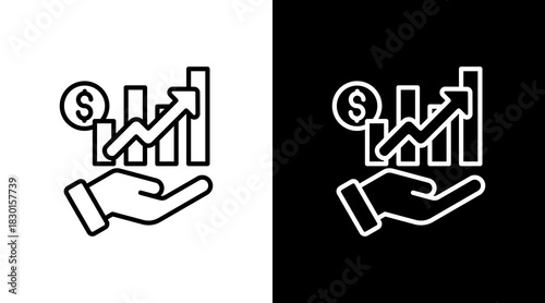 Financial With Icon Set Design