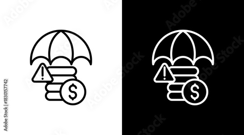 Risk Management With Icon Set Design